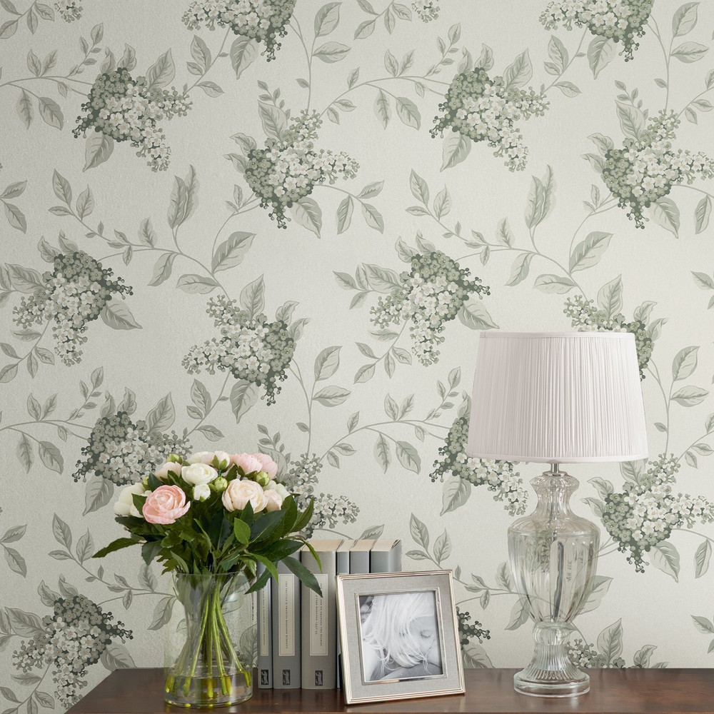 Laura Ashley Portland Fern Wallpaper | Green | Laura Ashley